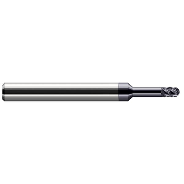 Harvey Tool End Mill for Hardened Steels - Ball 0.1875" (3/16) Cutter DIA x 0.2850" Length of Cut 786312-C6 - main